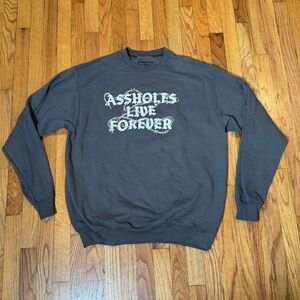 Men's Gray Graphic Sweater